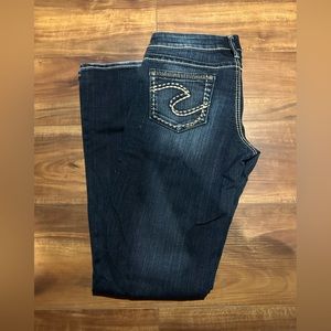Silver Boot Cut Jeans